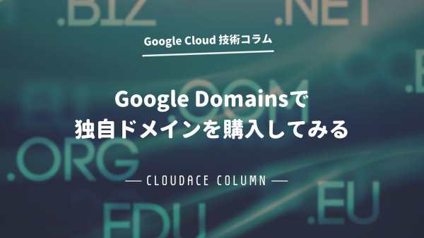 Google Domainsで独自ドメインを購入してみる